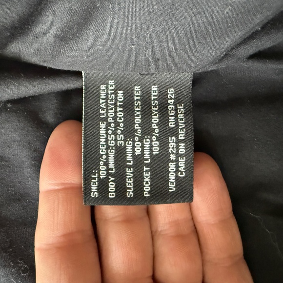 Black Rivet Leather Jacket - Picture 9 of 9